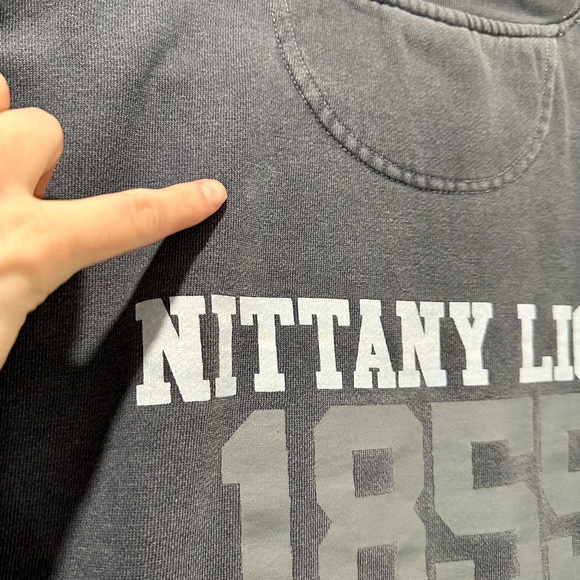 Vintage Look Penn State Nittany Lions 1855 Blue Sweatshirt FLAWED Size M - Picture 10 of 13